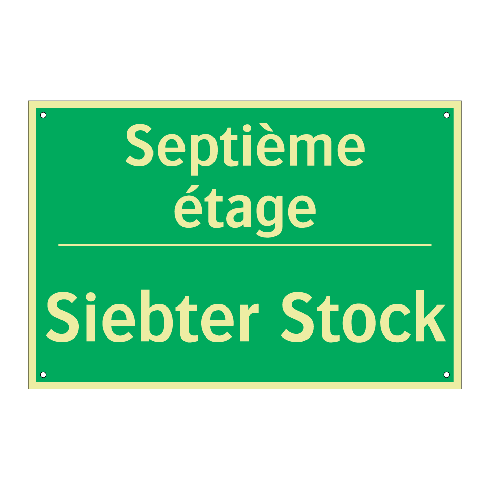 Siebter Stock - Septième étage