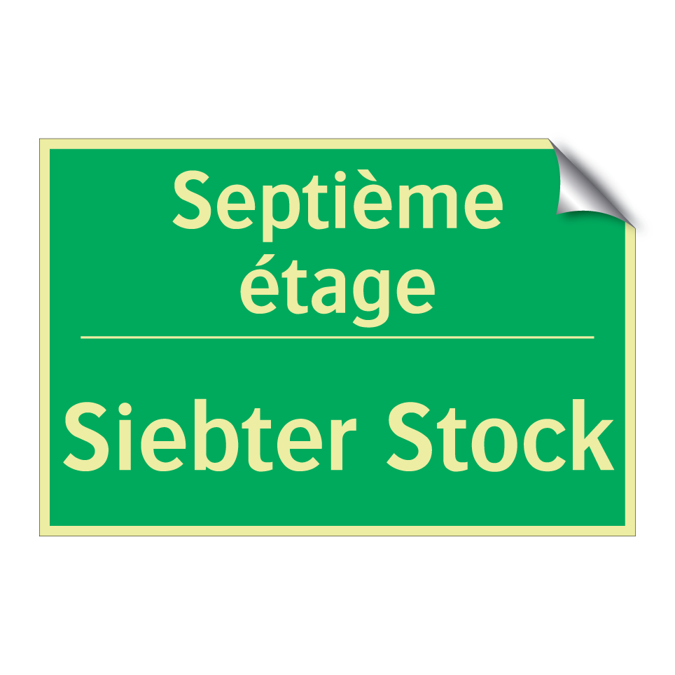 Siebter Stock - Septième étage