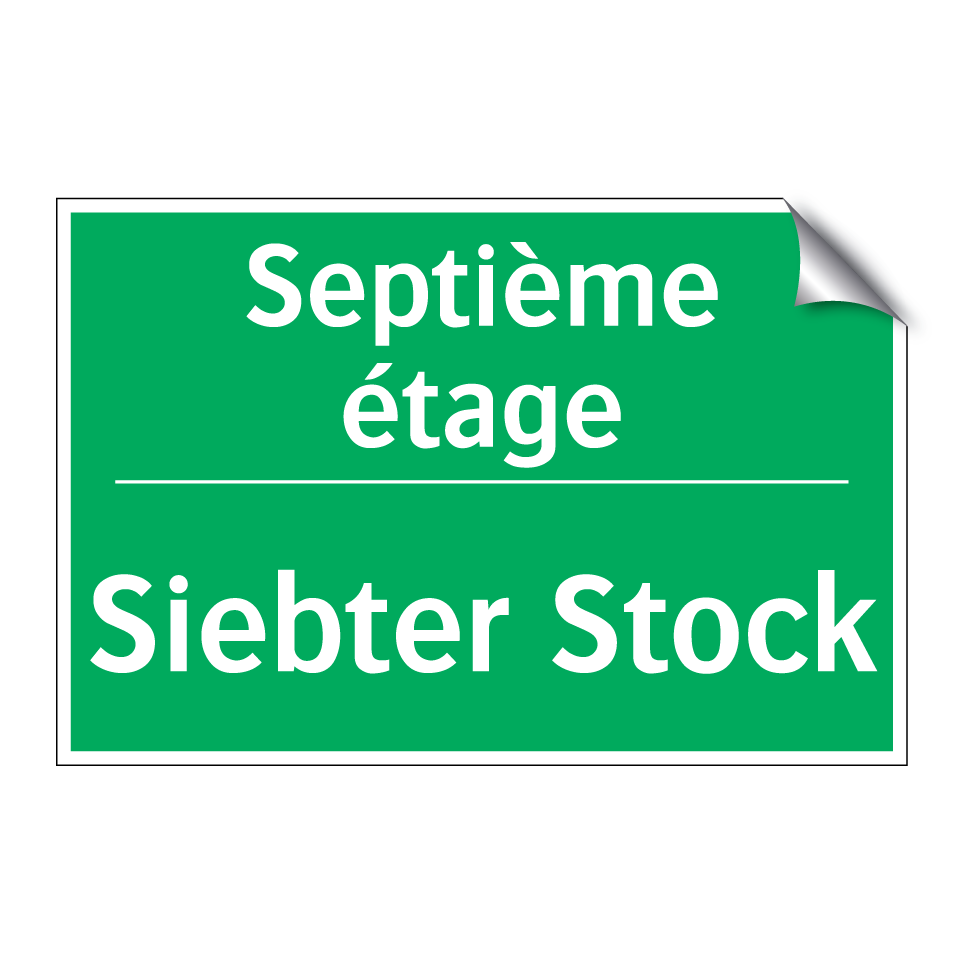 Siebter Stock - Septième étage