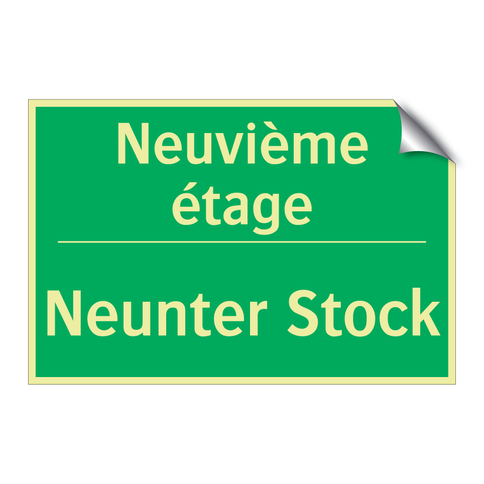Neunter Stock - Neuvième étage