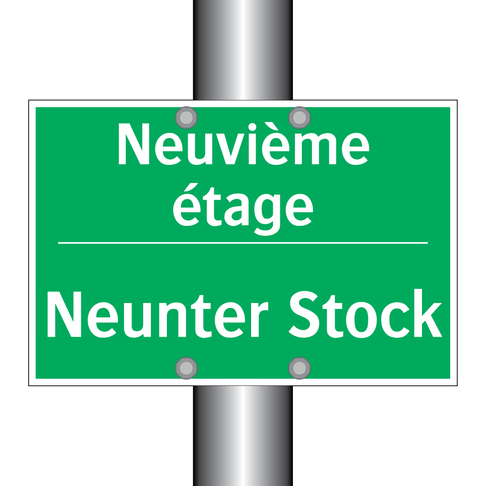Neunter Stock - Neuvième étage
