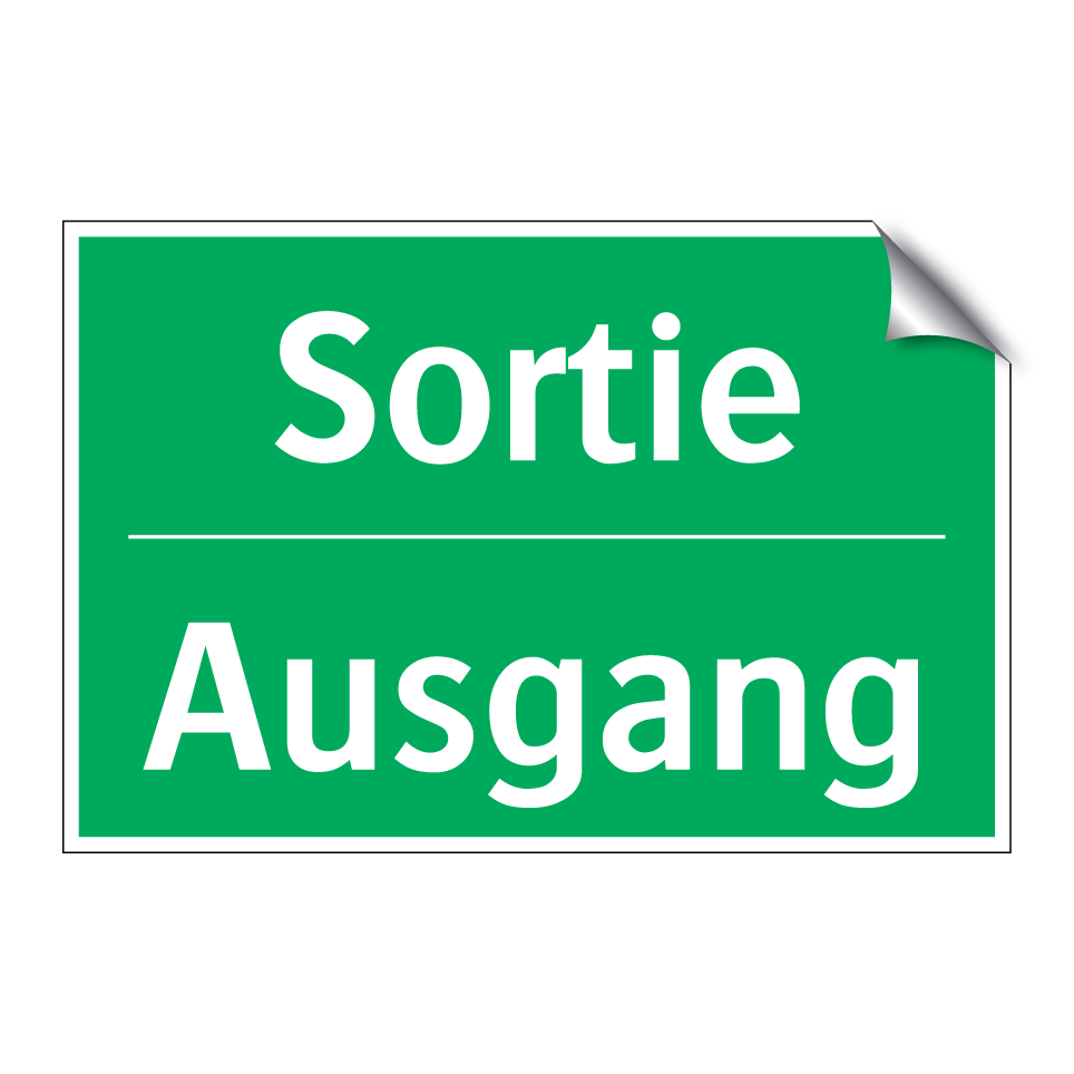 Ausgang - Sortie