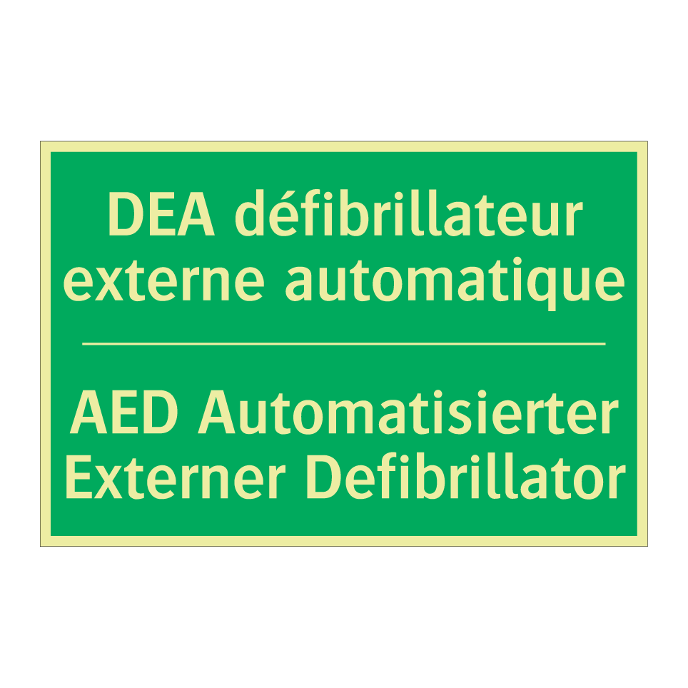 AED Automatisierter Externer Defibrillator /.../ - DEA défibrillateur externe automatique /.../