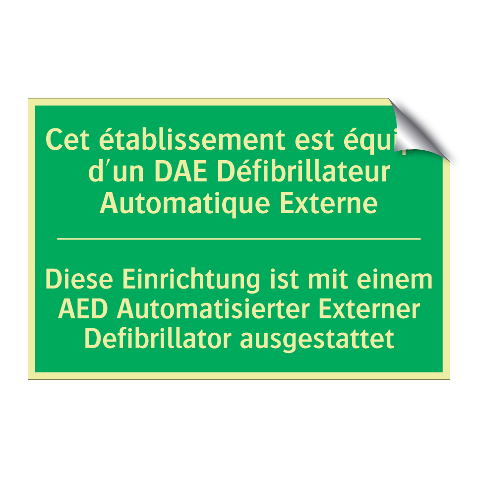 Diese Einrichtung ist mit einem /.../ - Cet établissement est équipé d'un /.../