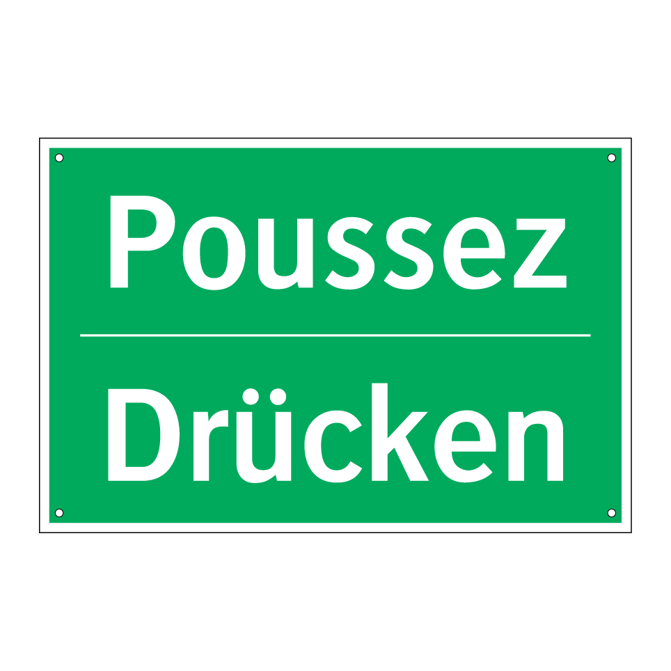 Drücken - Poussez