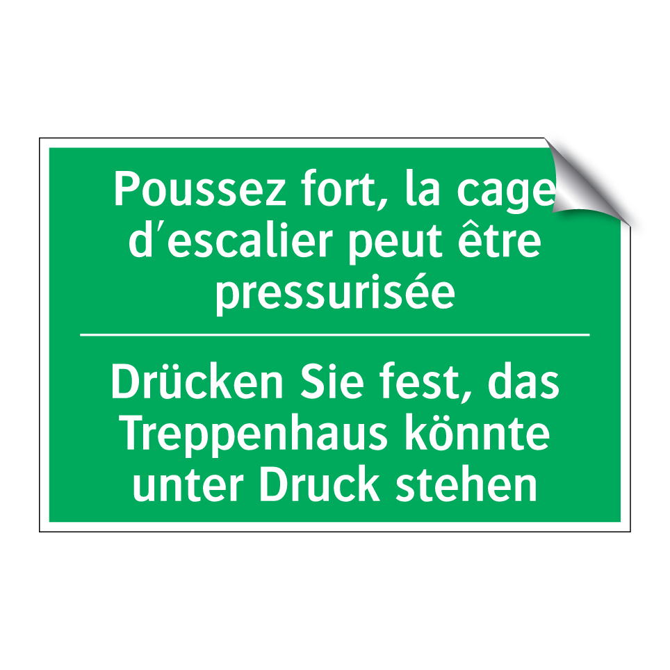 Drücken Sie fest, das Treppenhaus /.../ - Poussez fort, la cage d'escalier /.../