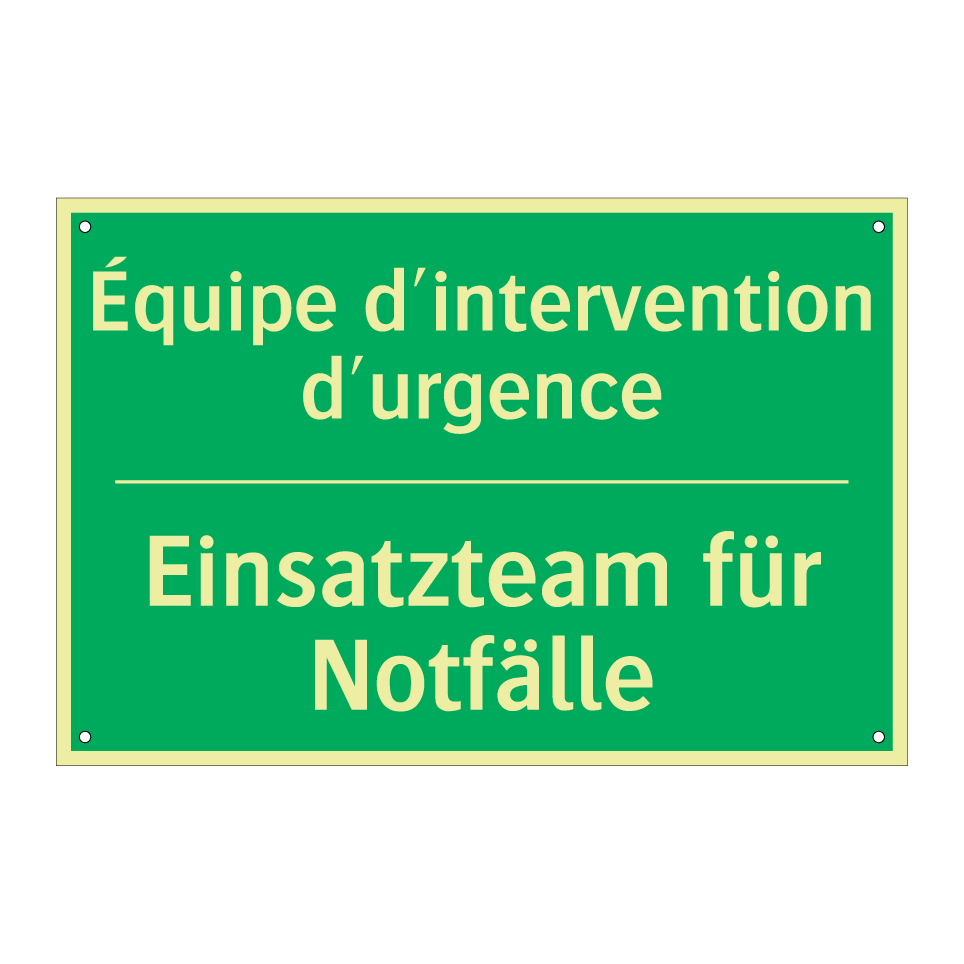 Einsatzteam für Notfälle - Équipe d'intervention d'urgence /.../