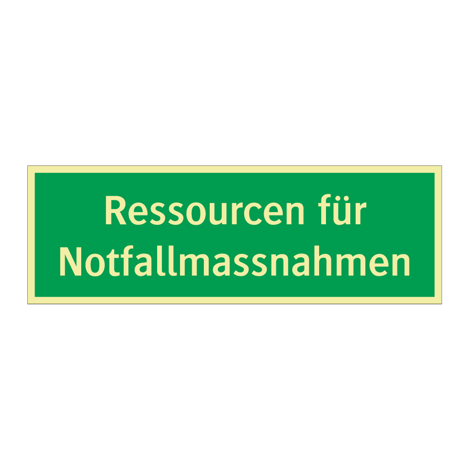 Ressourcen für Notfallmassnahmen