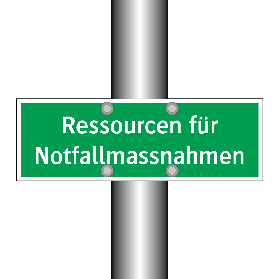 Ressourcen für Notfallmassnahmen
