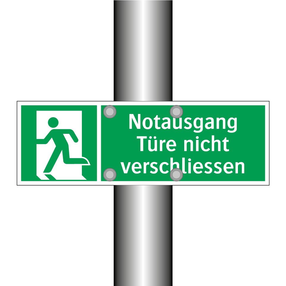 Notausgang Türe nicht verschliessen
