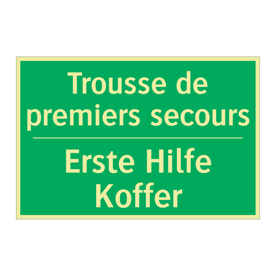 Erste Hilfe Koffer - Trousse de premiers secours
