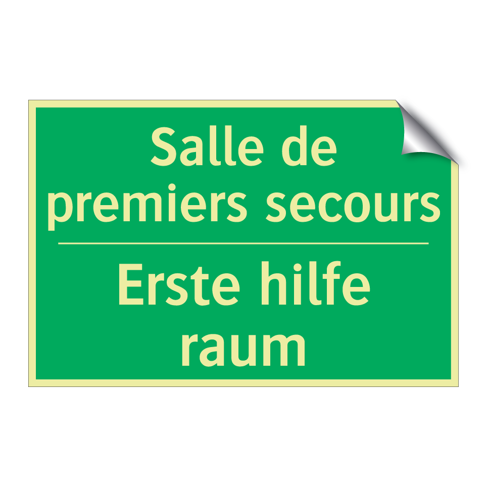 Erste hilfe raum - Salle de premiers secours