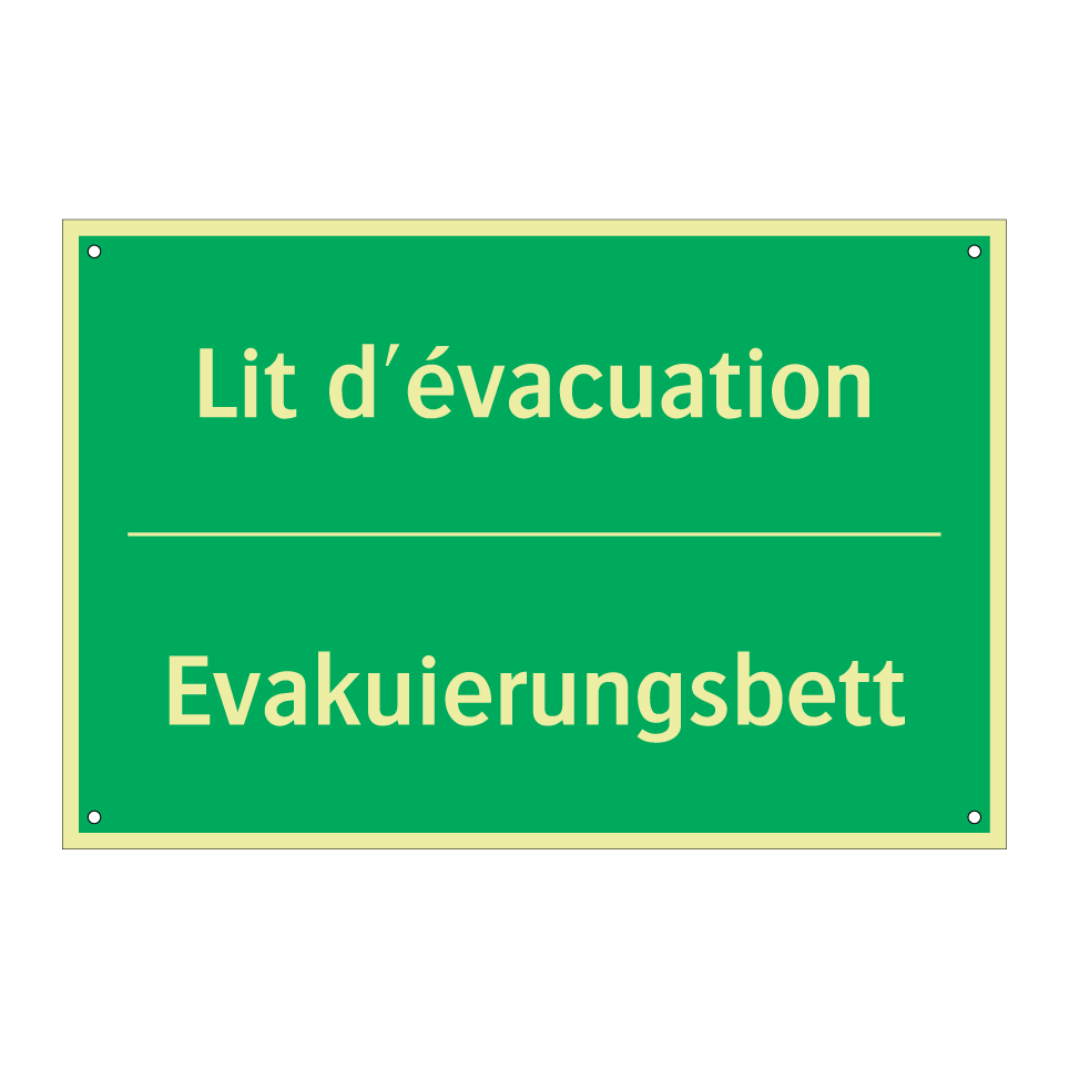 Evakuierungsbett - Lit d'évacuation