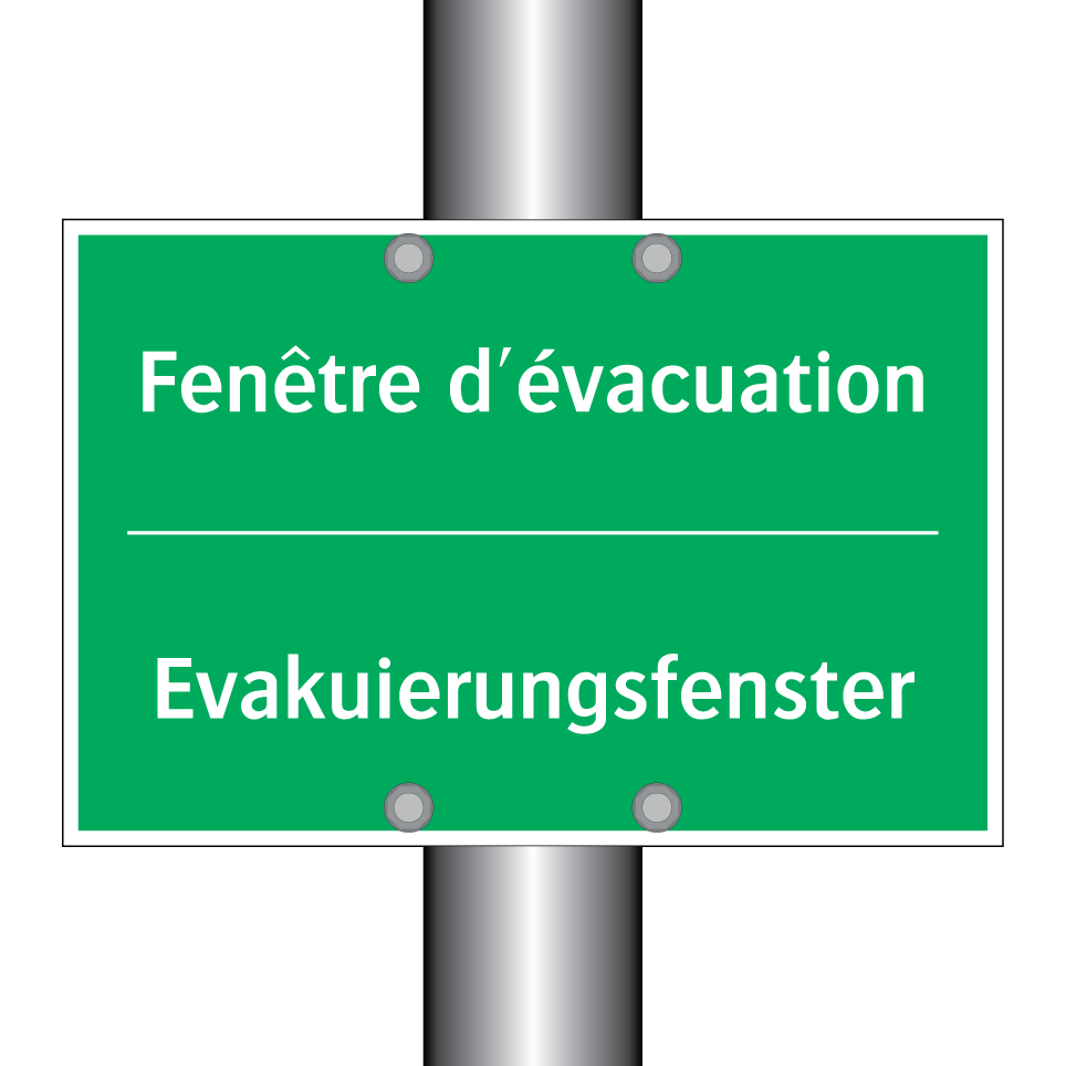 Evakuierungsfenster - Fenêtre d'évacuation