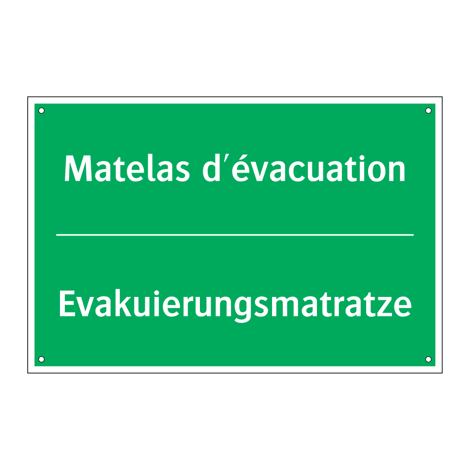 Evakuierungsmatratze - Matelas d'évacuation