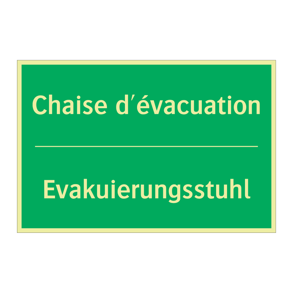 Evakuierungsstuhl - Chaise d'évacuation
