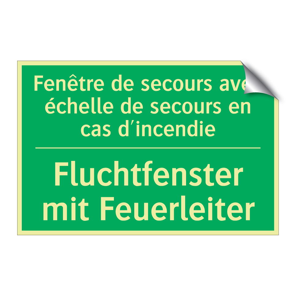 Fluchtfenster mit Feuerleiter - Fenêtre de secours avec échelle /.../