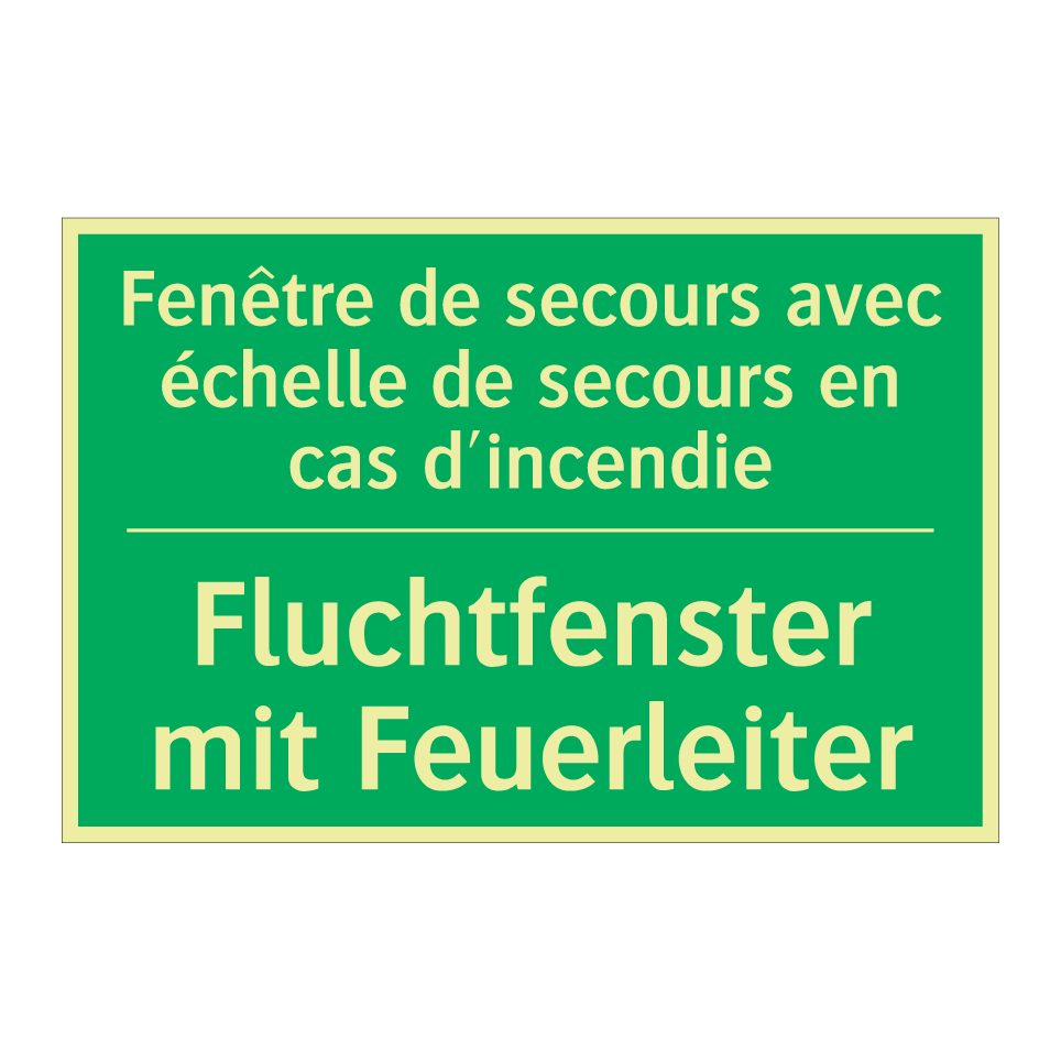 Fluchtfenster mit Feuerleiter - Fenêtre de secours avec échelle /.../