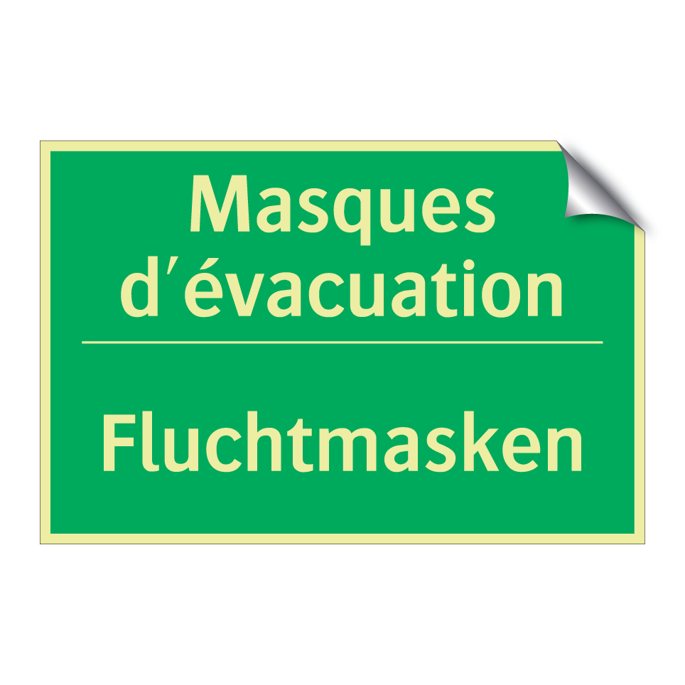 Fluchtmasken - Masques d'évacuation