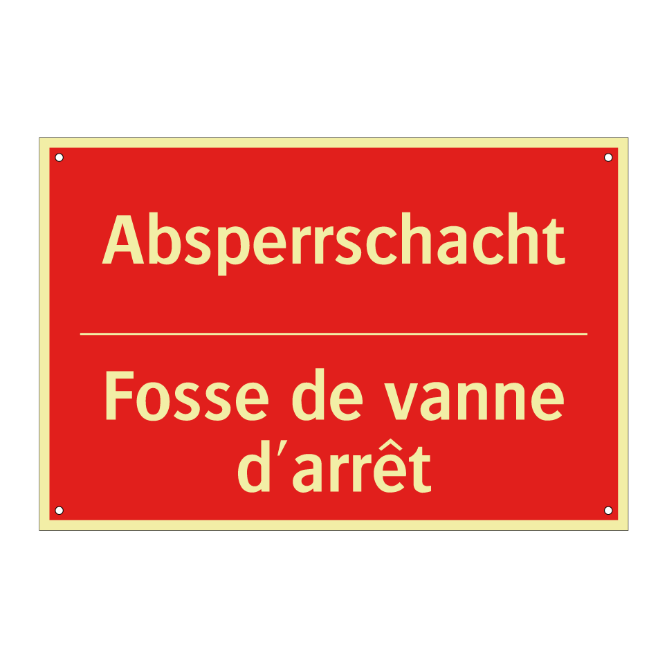 Absperrschacht - Fosse de vanne d'arrêt