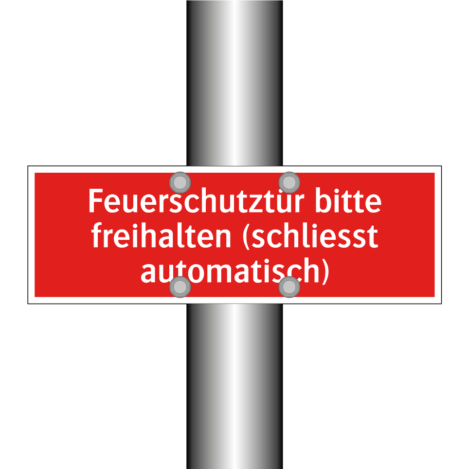 Feuerschutztür bitte freihalten (schliesst automatisch)