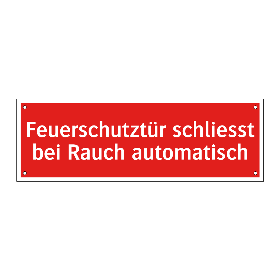 Feuerschutztür schliesst bei Rauch automatisch