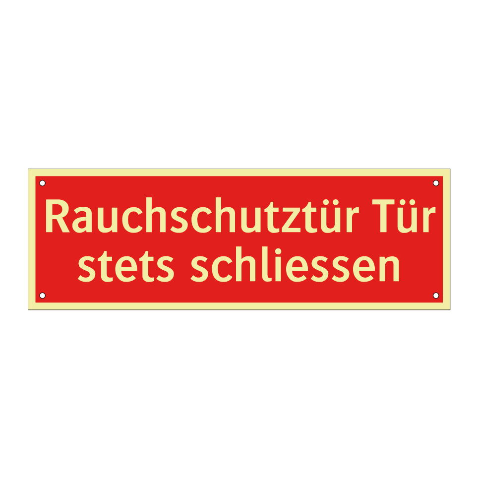 Rauchschutztür Tür stets schliessen