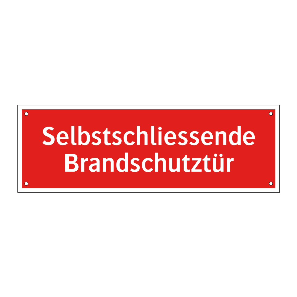 Selbstschliessende Brandschutztür