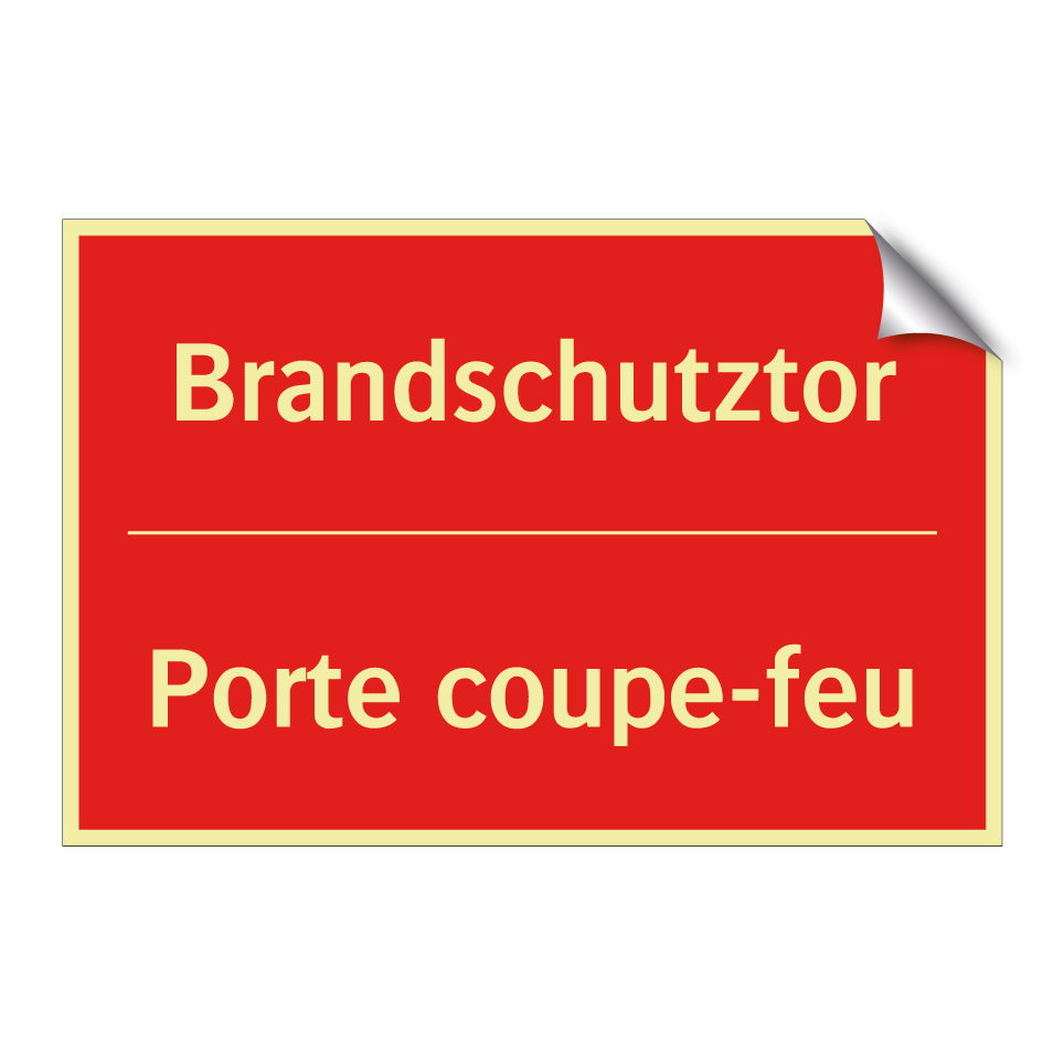 Brandschutztor - Porte coupe-feu