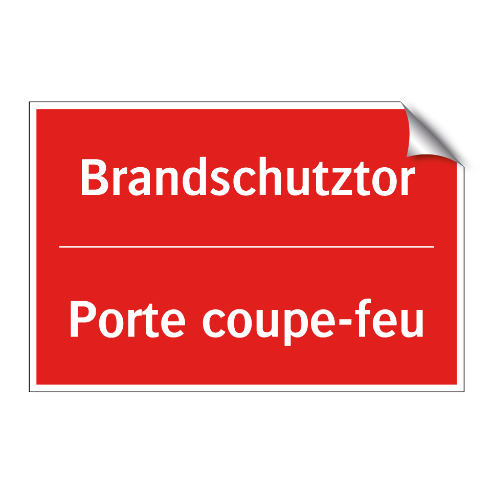 Brandschutztor - Porte coupe-feu