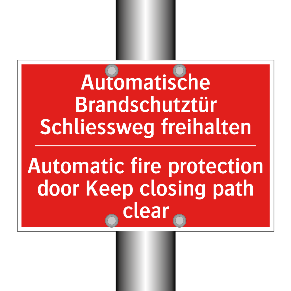 Automatische Brandschutztür Halten /.../ - Automatic fire protection door /.../