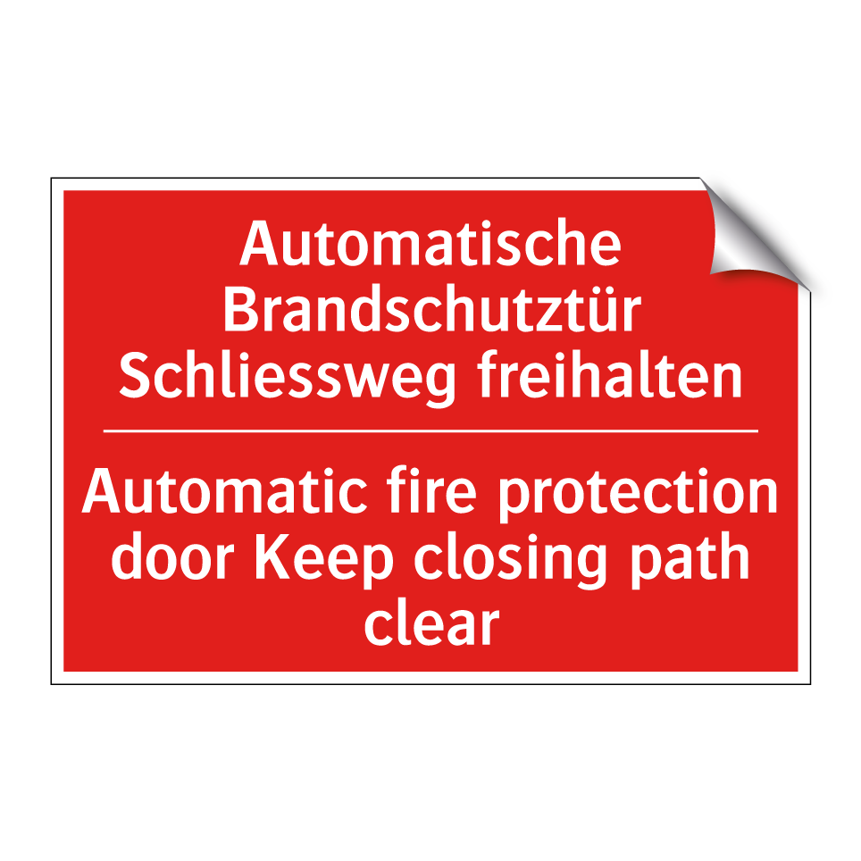 Automatische Brandschutztür Halten /.../ - Automatic fire protection door /.../