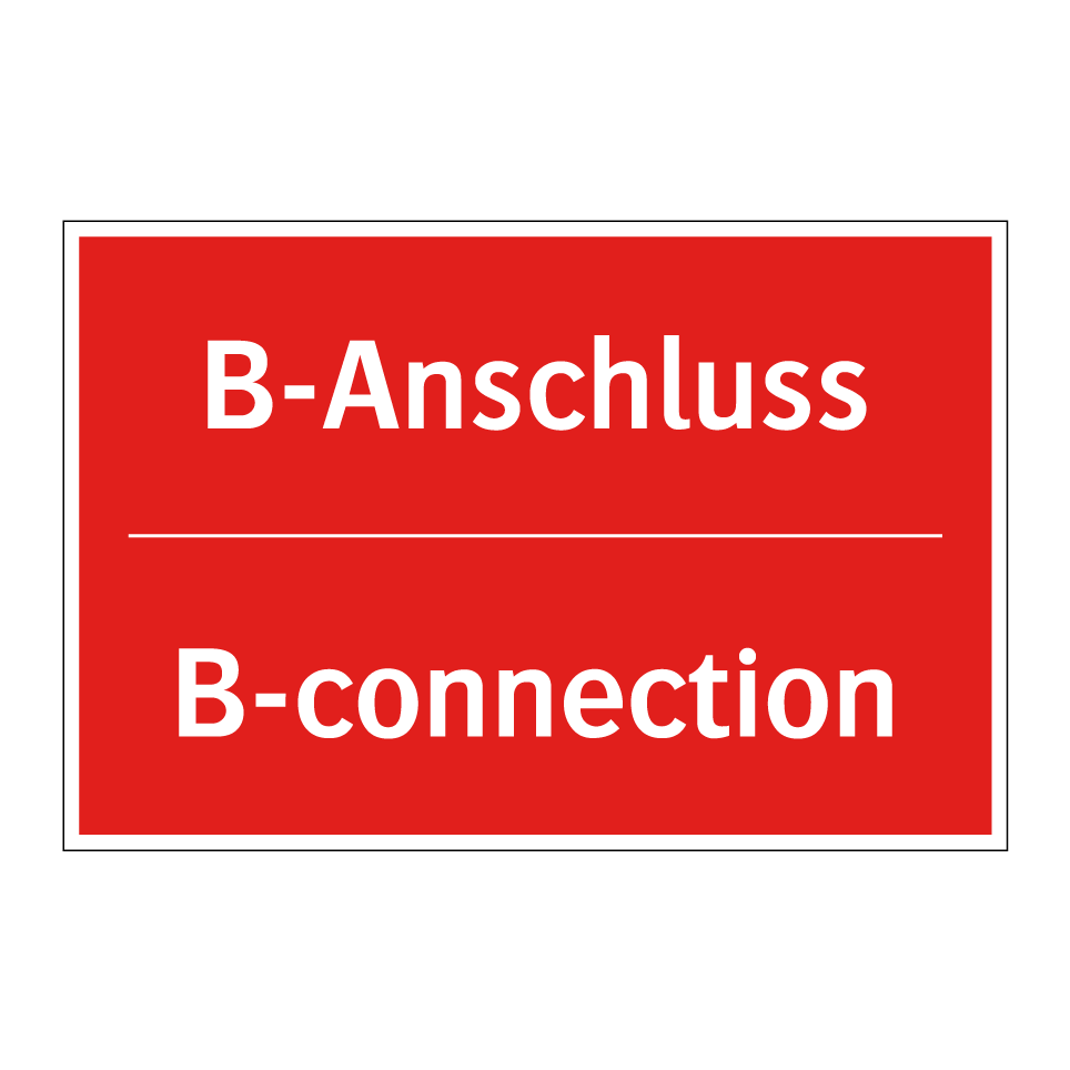 B-Anschluss - B-connection