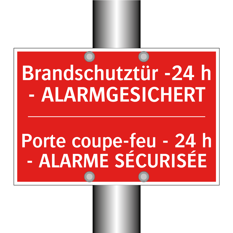 Brandschutztür -24 h - ALARMGESICHERT /.../ - Porte coupe-feu - 24 h - ALARME /.../