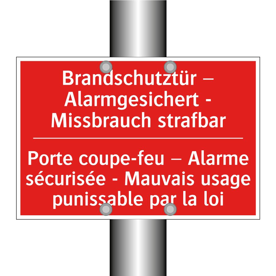 Brandschutztür – Alarmgesichert /.../ - Porte coupe-feu – Alarme sécurisée /.../