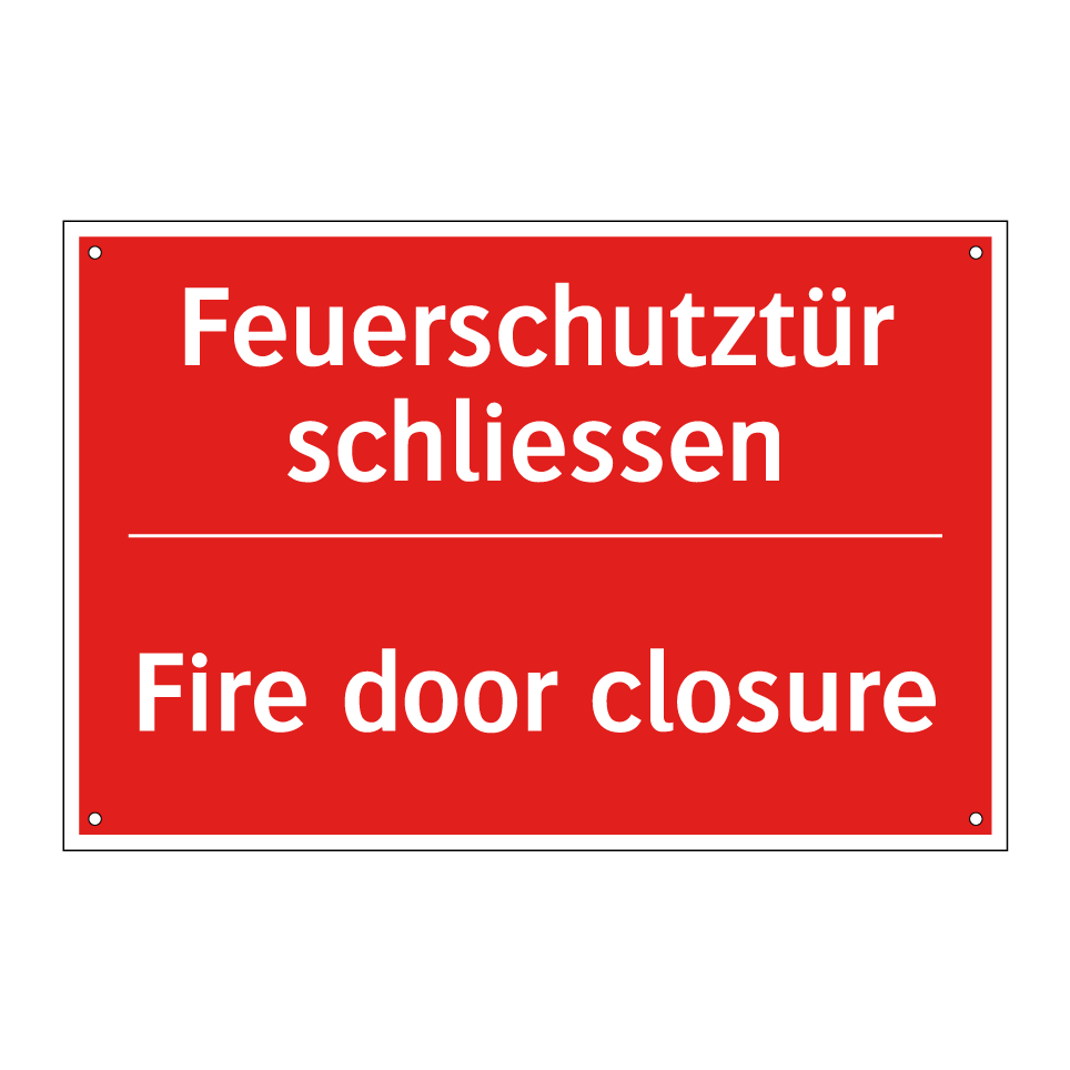 Feuerschutztür schliessen - Fire door closure