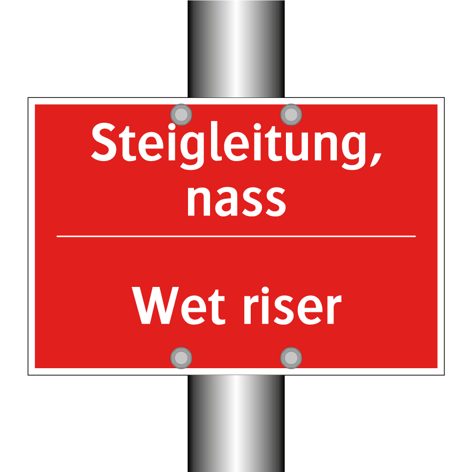 Nasssteigleitung - Wet riser