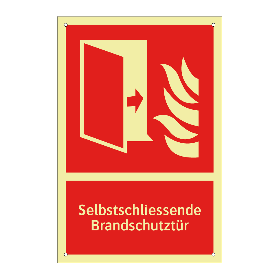 Selbstschliessende Brandschutztür
