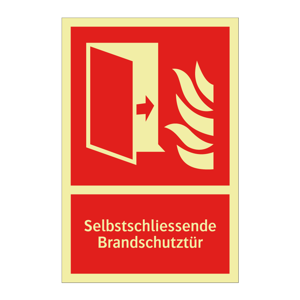 Selbstschliessende Brandschutztür