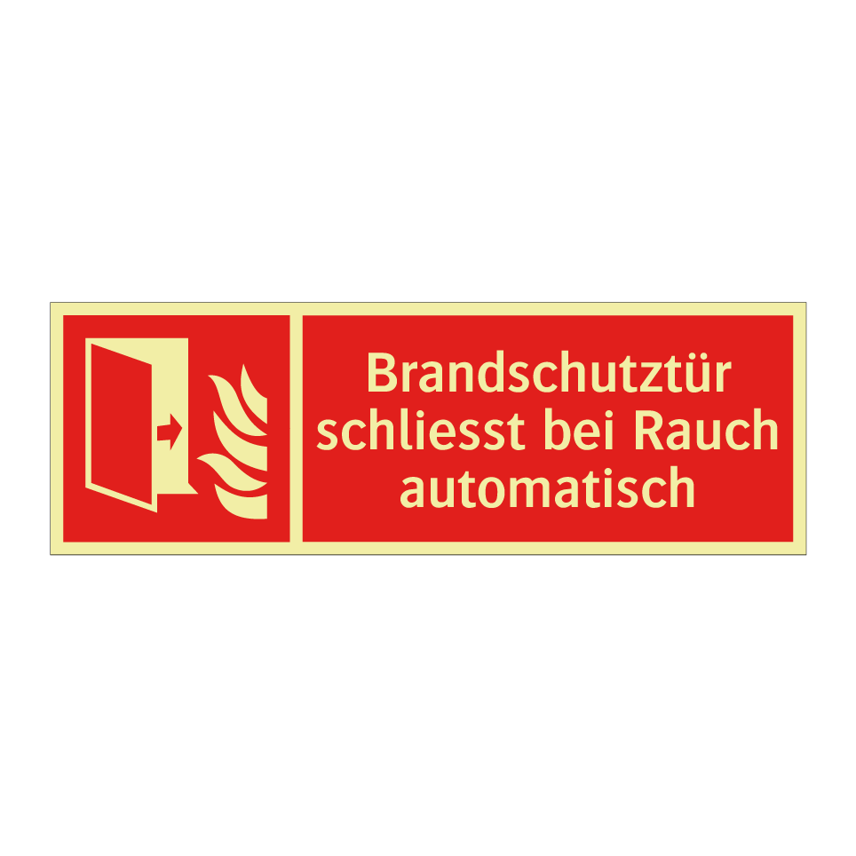 Brandschutztür schliesst bei Rauch automatisch