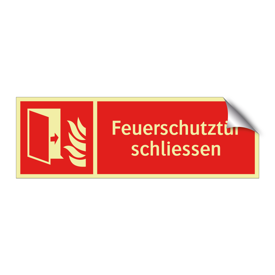 Feuerschutztür schliessen
