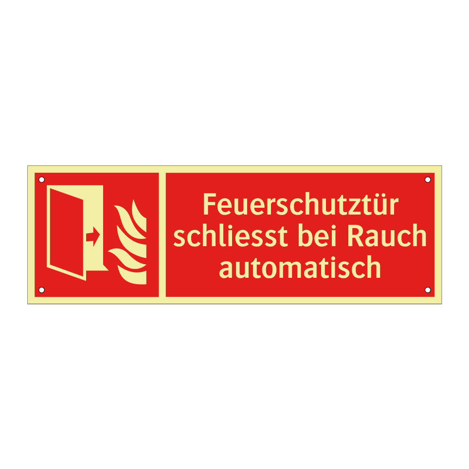 Feuerschutztür schliesst bei Rauch automatisch