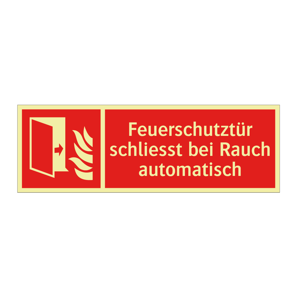 Feuerschutztür schliesst bei Rauch automatisch