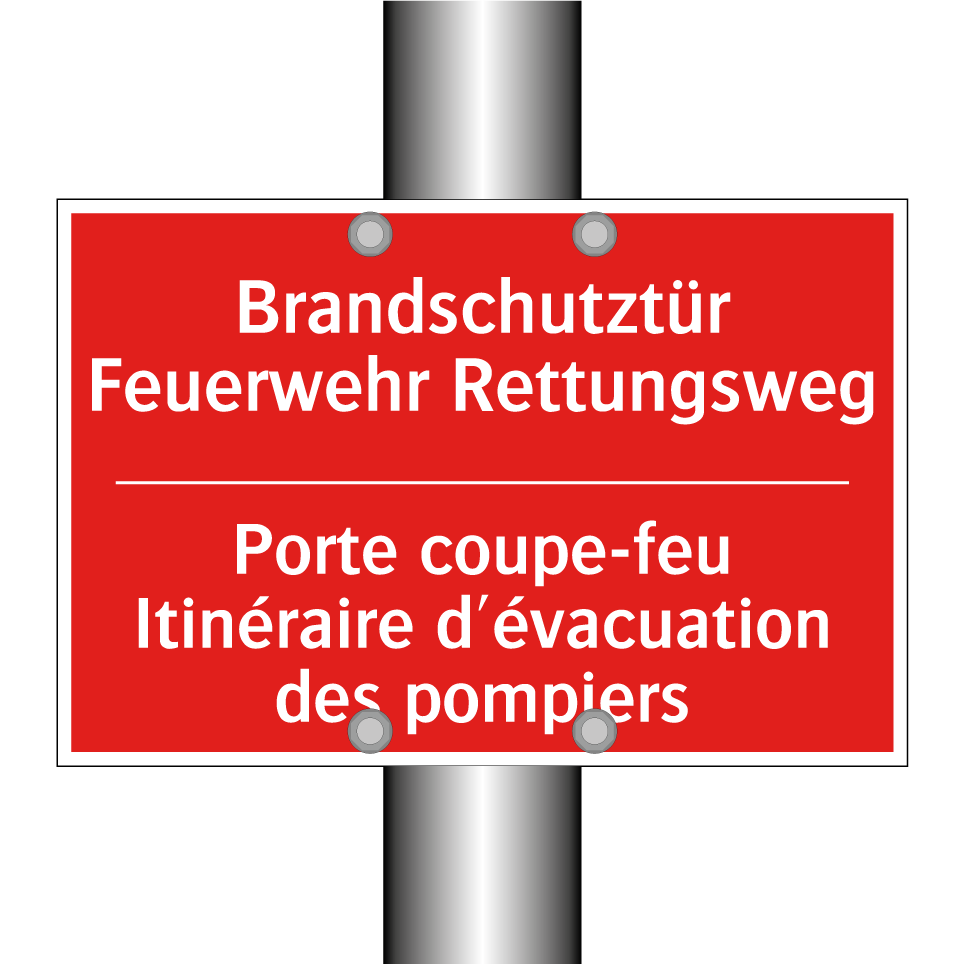 Brandschutztür Feuerwehr Rettungsweg /.../ - Porte coupe-feu Itinéraire d'évacuation /.../