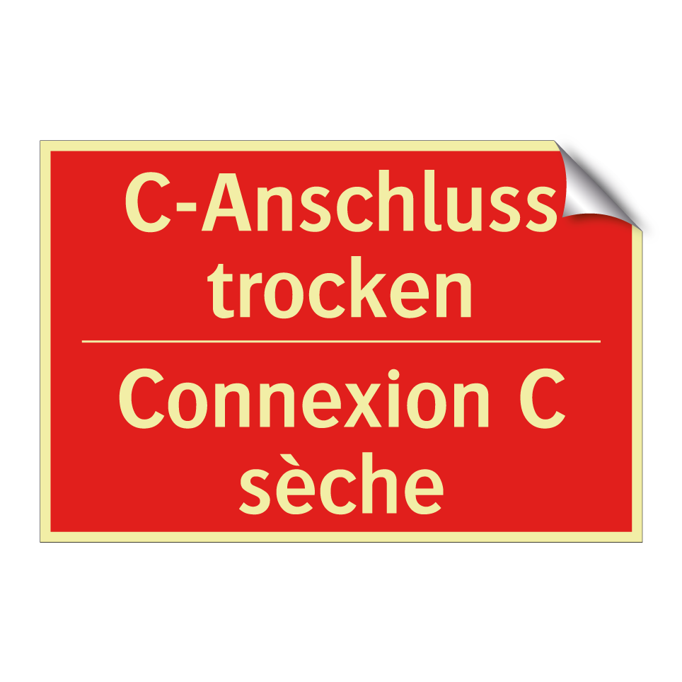C-Anschluss trocken - Connexion C sèche