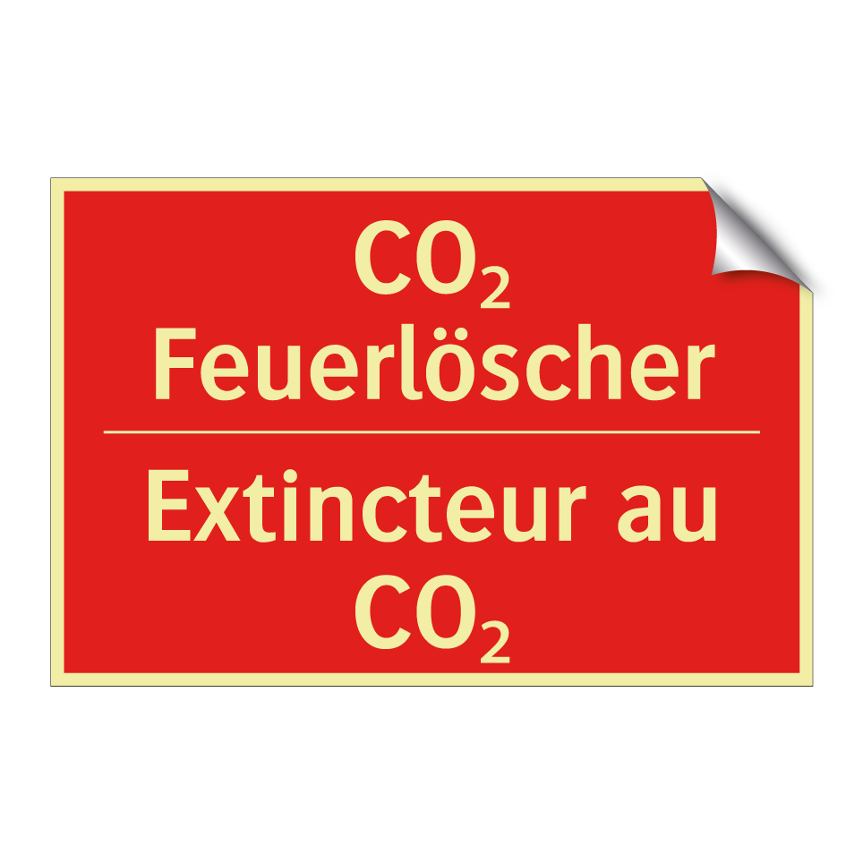 CO₂ Feuerlöscher - Extincteur au CO₂
