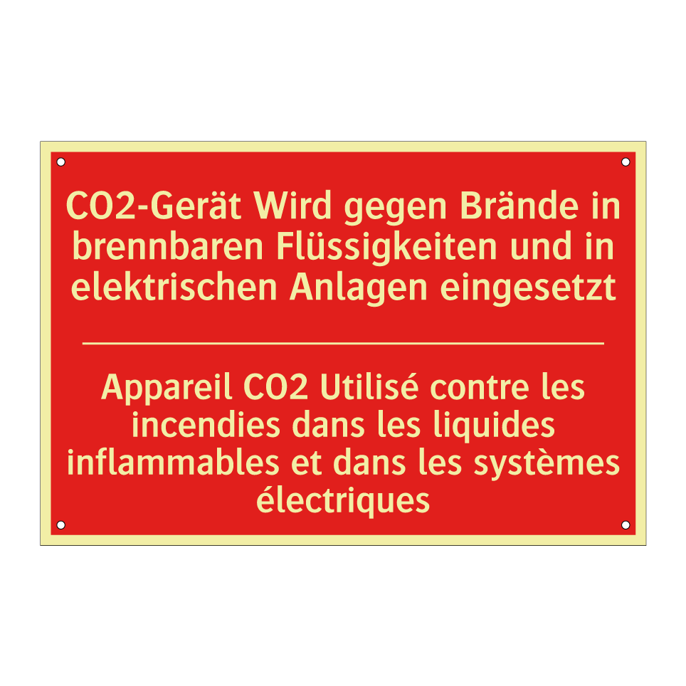 CO2-Gerät Wird gegen Brände in /.../ - Appareil CO2 Utilisé contre les /.../