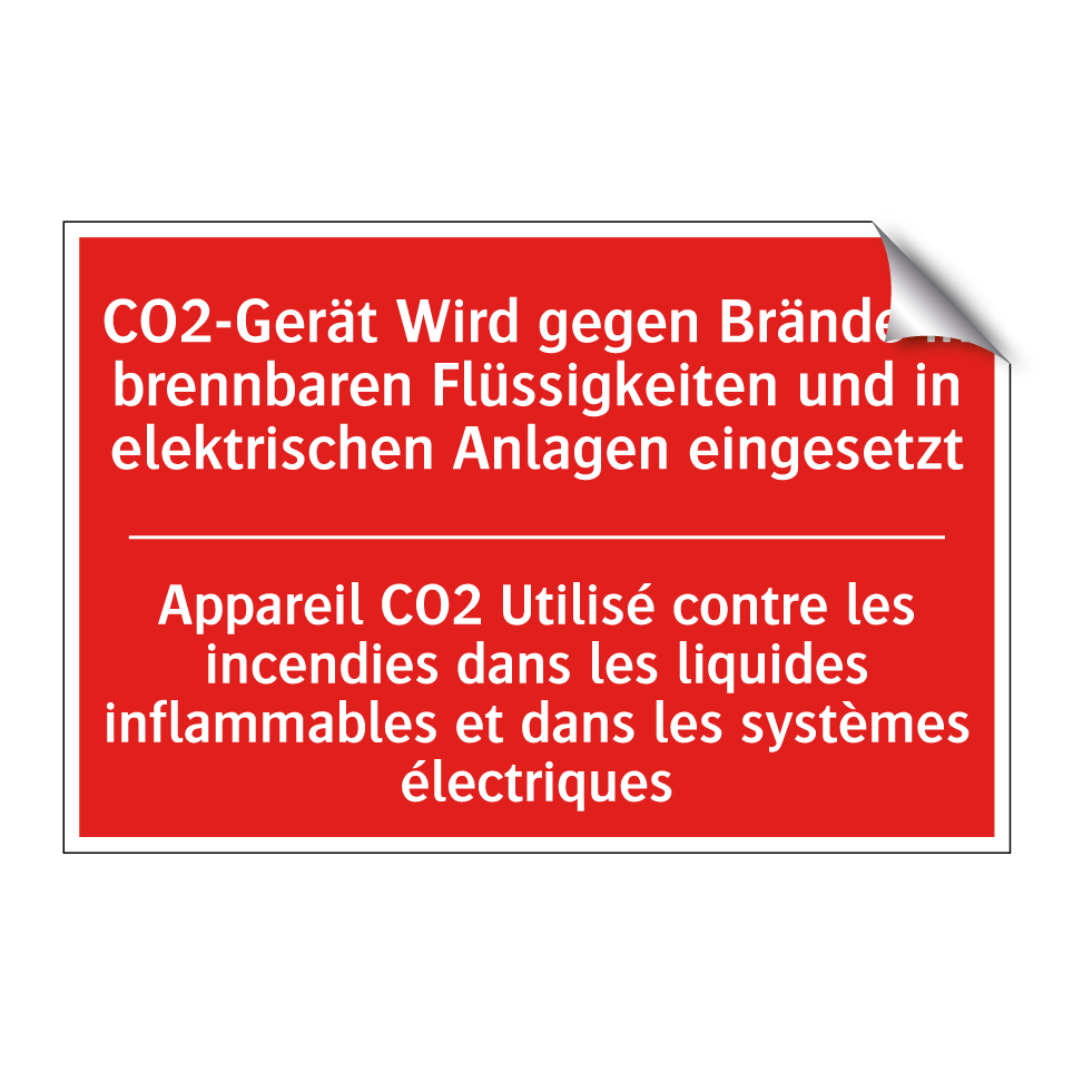 CO2-Gerät Wird gegen Brände in /.../ - Appareil CO2 Utilisé contre les /.../