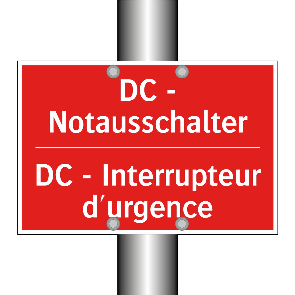 DC - Notausschalter - DC - Interrupteur d'urgence
