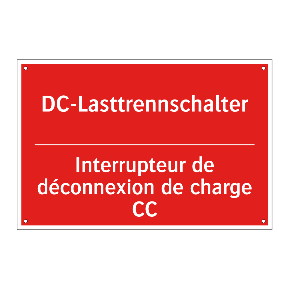 DC-Lasttrennschalter - Interrupteur de déconnexion de /.../